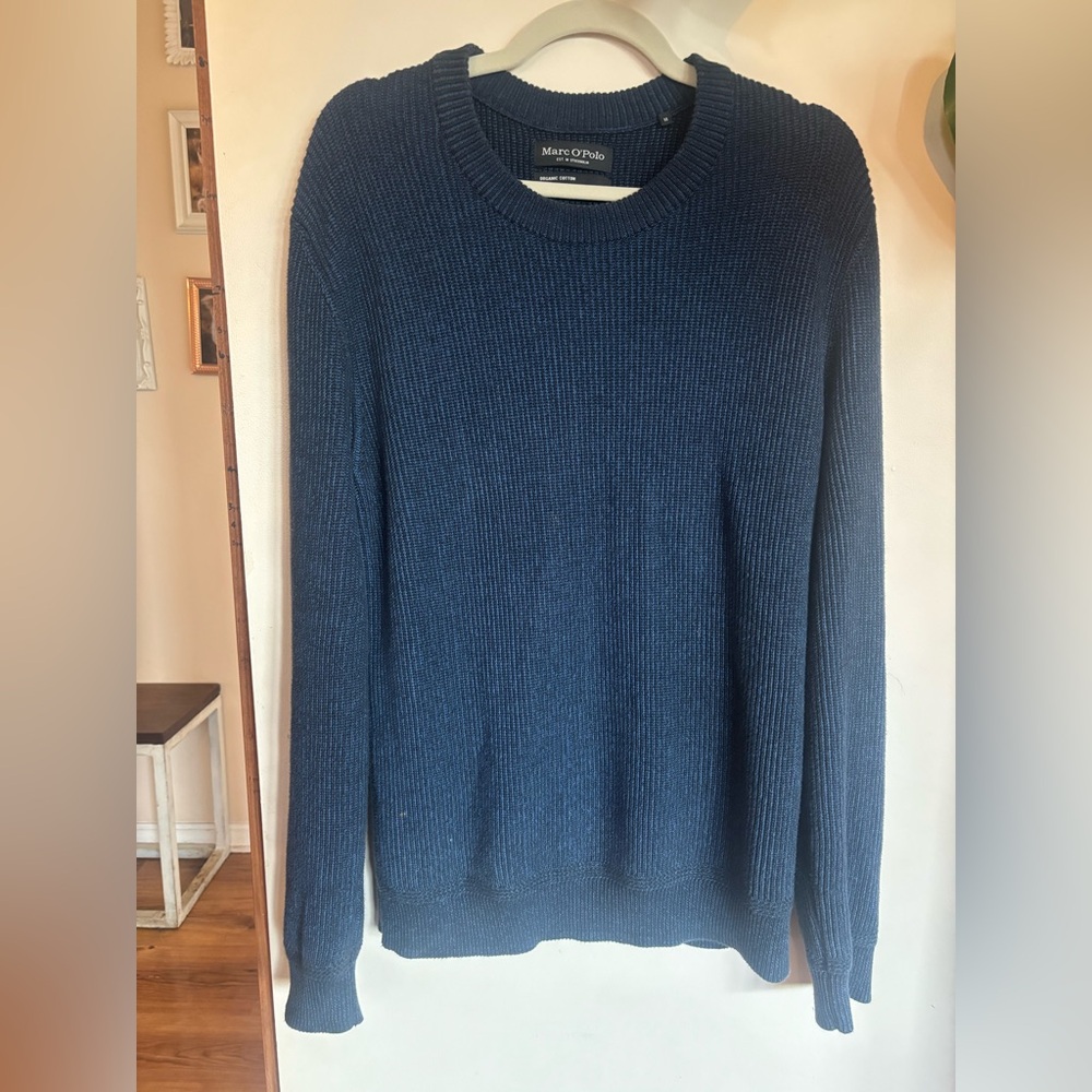 Marc o’polo organic cotton navy sweater